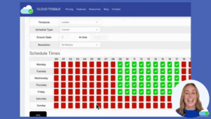 Set cloud server schedule