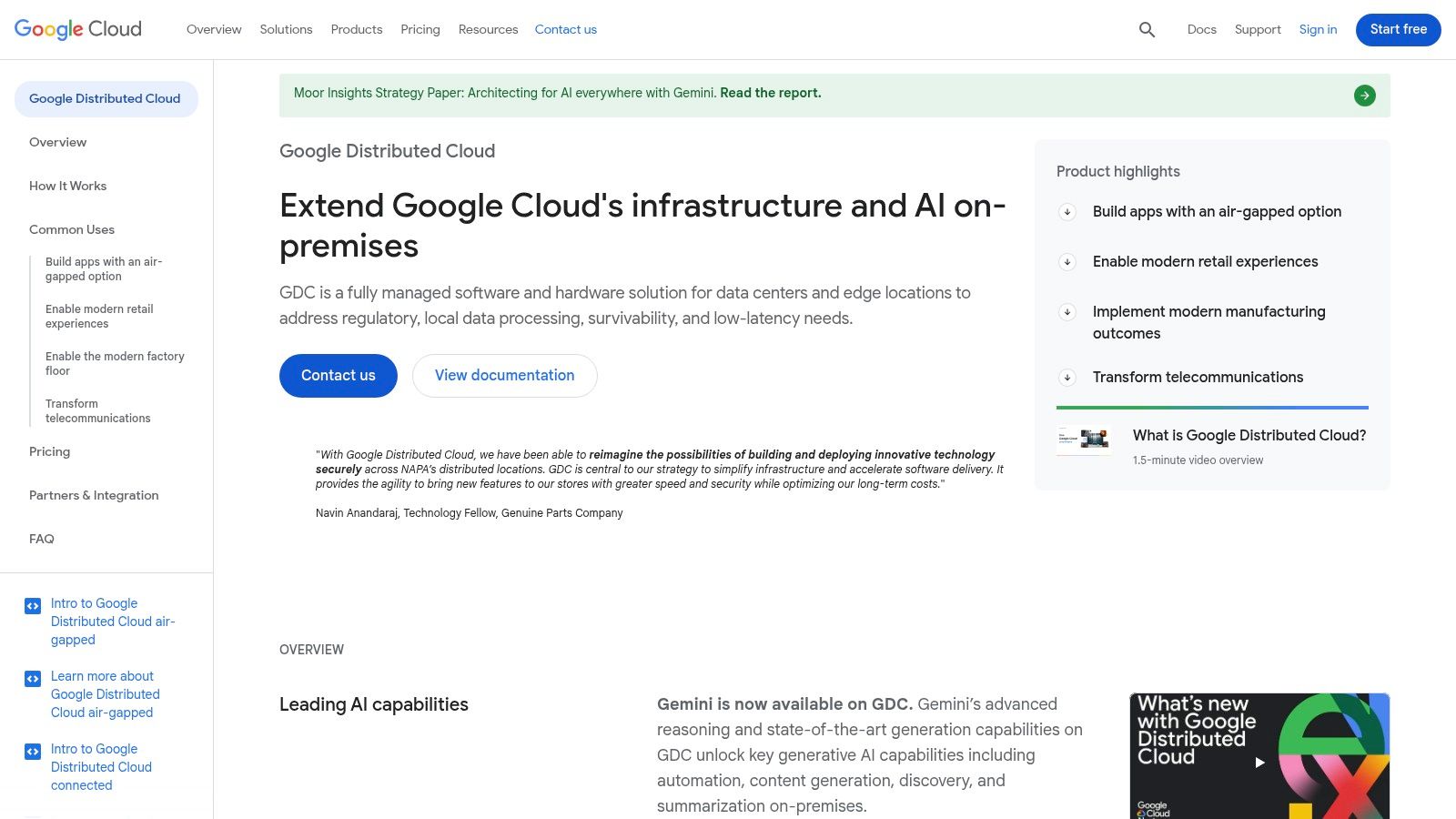 Google Cloud – Google Distributed Cloud (GDC) and Anthos